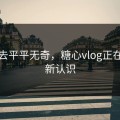 看上去平平无奇，糖心vlog正在被重新认识