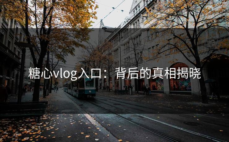 糖心vlog入口：背后的真相揭晓