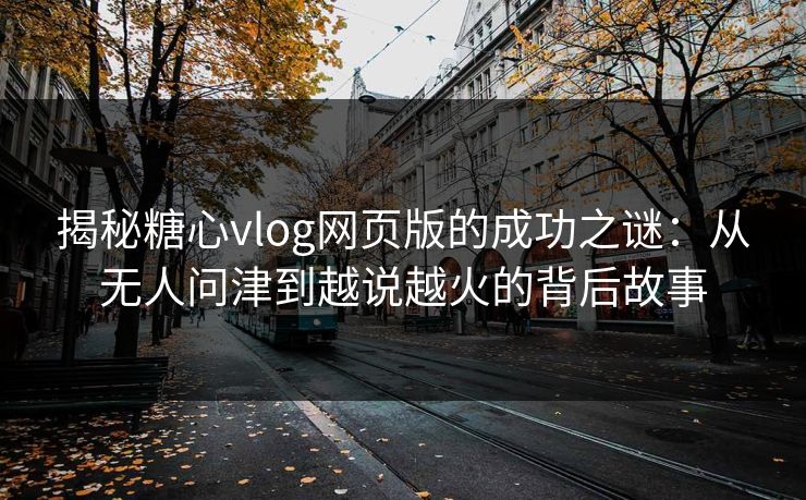 揭秘糖心vlog网页版的成功之谜：从无人问津到越说越火的背后故事