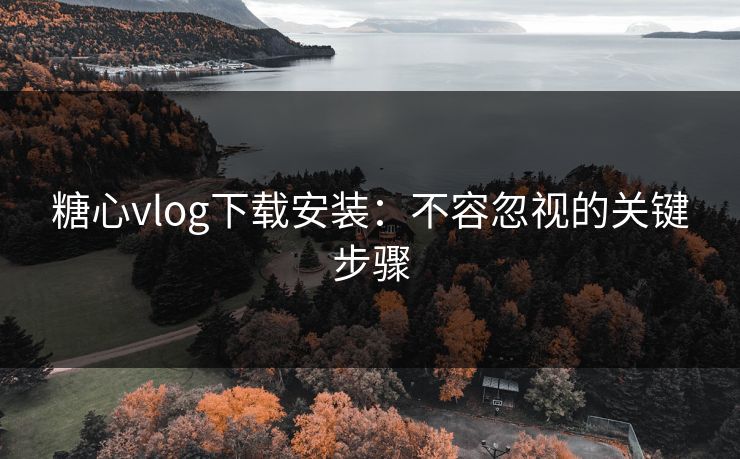 糖心vlog下载安装：不容忽视的关键步骤