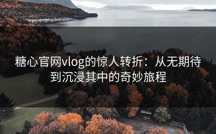 糖心官网vlog的惊人转折:从无期待到沉浸其中的奇妙旅程 糖心官网vlog的惊人转折:从无期待到沉浸其中的奇妙旅程