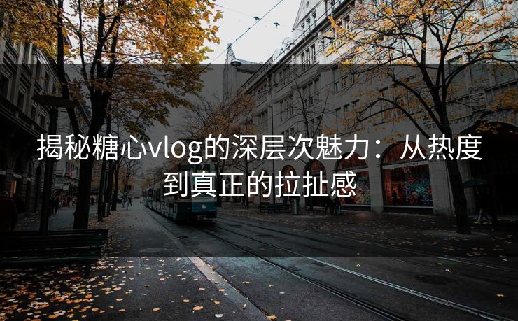 揭秘糖心vlog的深层次魅力:从热度到真正的拉扯感 揭秘糖心vlog的深层次魅力:从热度到真正的拉扯感