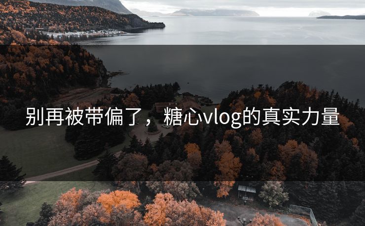 别再被带偏了,糖心vlog的真实力量 别再被带偏了,糖心vlog的真实力量